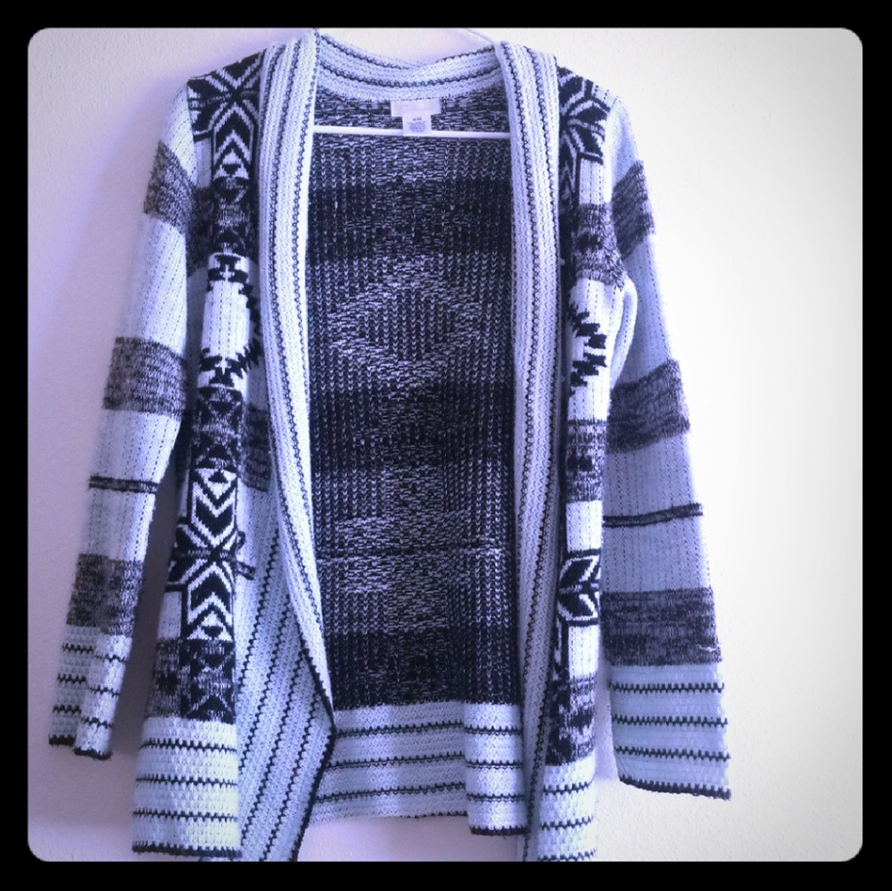 Blue cardigan